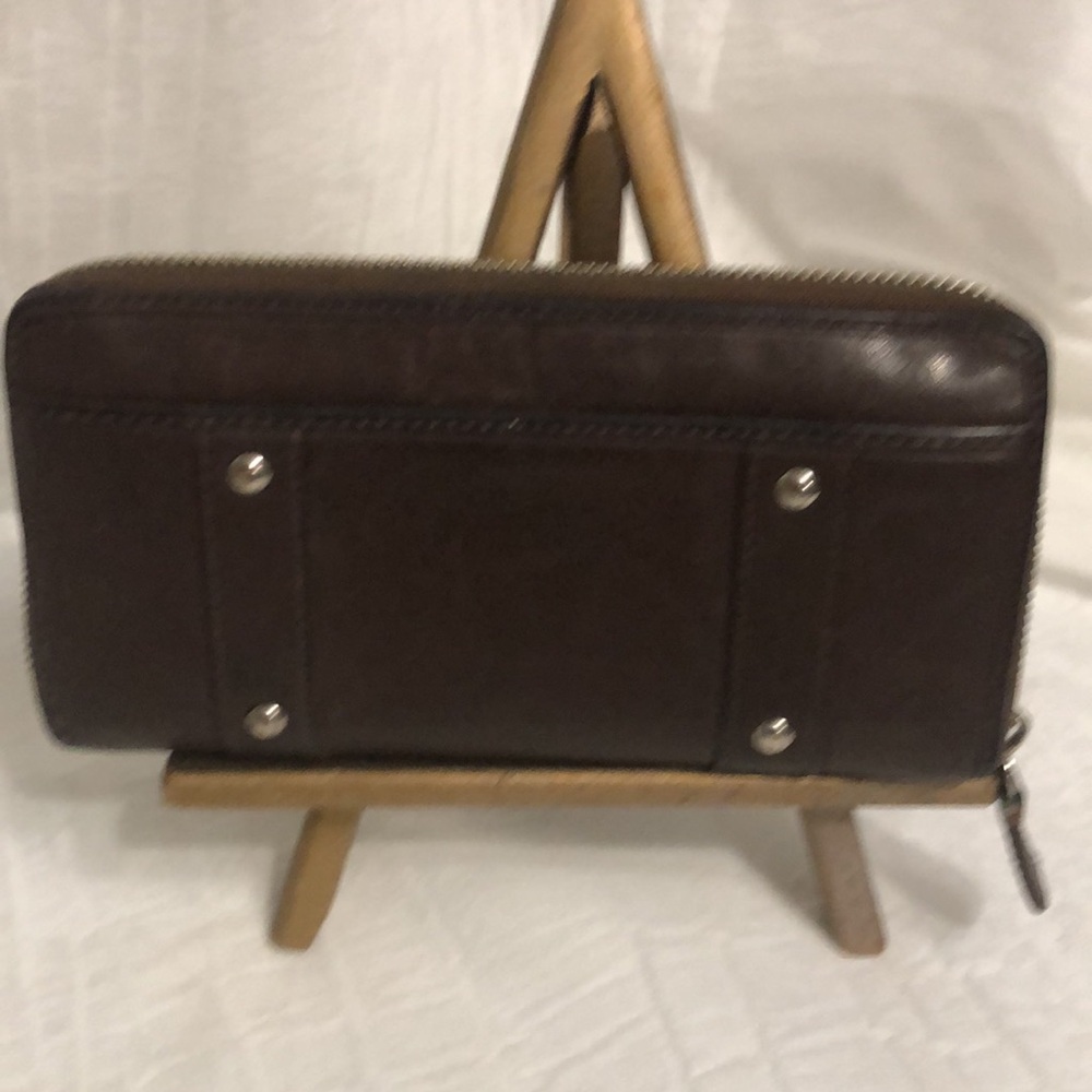 Coach Vintage Zoe Leather Zip Double Buck Wallet - Picture 6 of 11